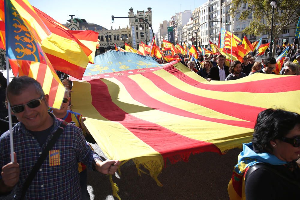 Manifiestación en València contra los 'països catalans'