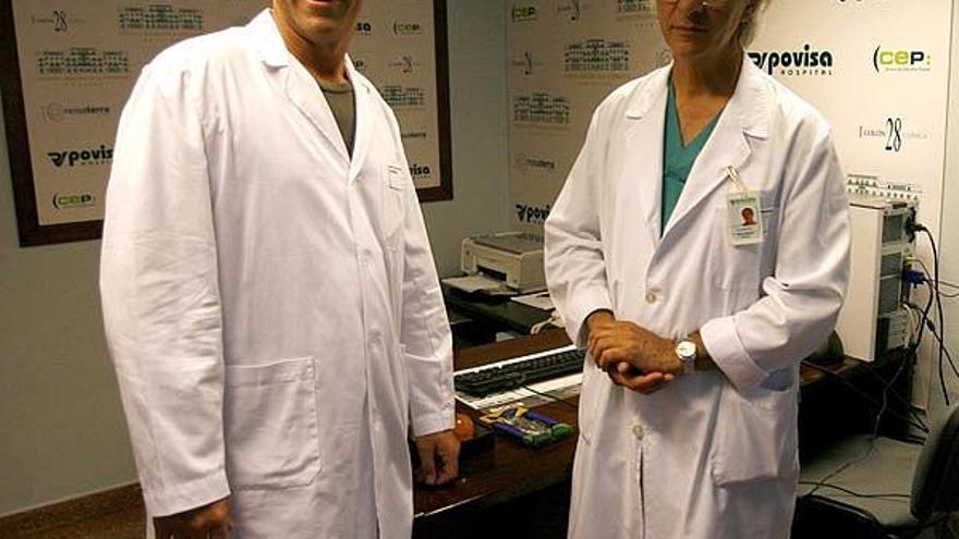 Responsables médicos del grupo uruguayo, ayer.