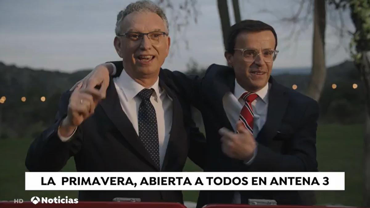 José Luis Quintana y Miguel Ángel Gallardo, protagonistas de la campaña de primavera de Antena 3.