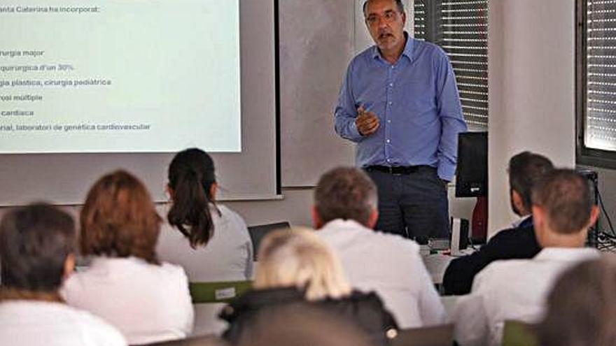 La conferència impartida pel cardiòleg Ramon Brugada va tenir lloc al Trueta.