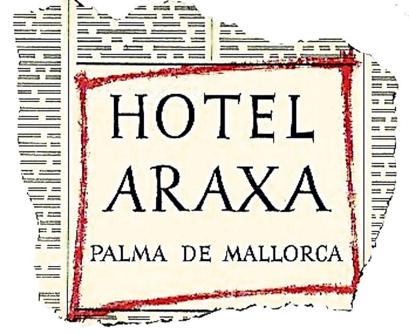 Araxa, Palma, 30er-Jahre: Ein Koffer­aufkleber in Form eines Zeitungsannonce – das war ein damals weltweit einmaliges Design.