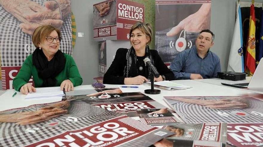 Presentación de la campaña de teleasistencia a domicilio de la Diputación, el pasado marzo.