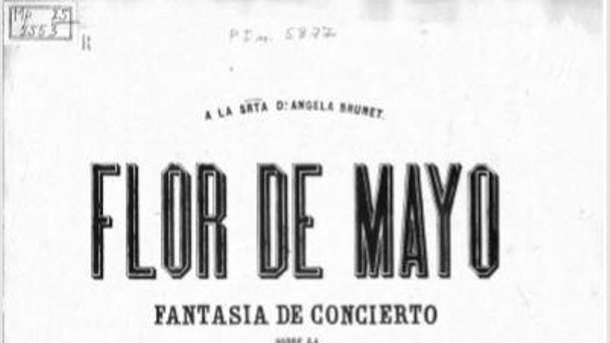 La partitura de &quot;Flor de mayo&quot;