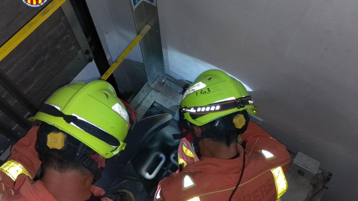 Rescate en un ascensor por el apagón