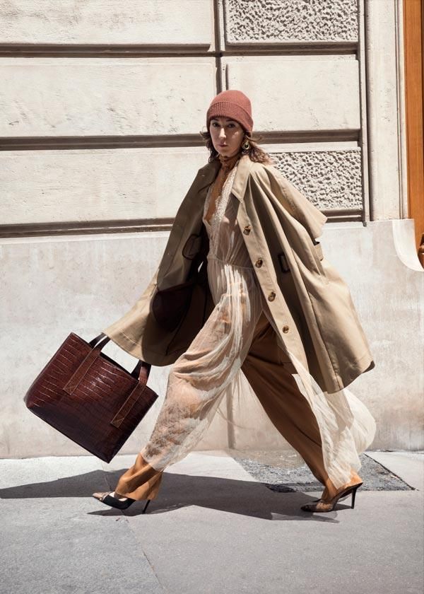 Vestido sobre pantalones