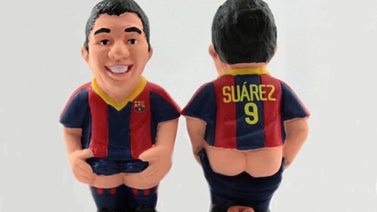 Luis Suárez ya puede presumir de tener su figura de 'caganer'