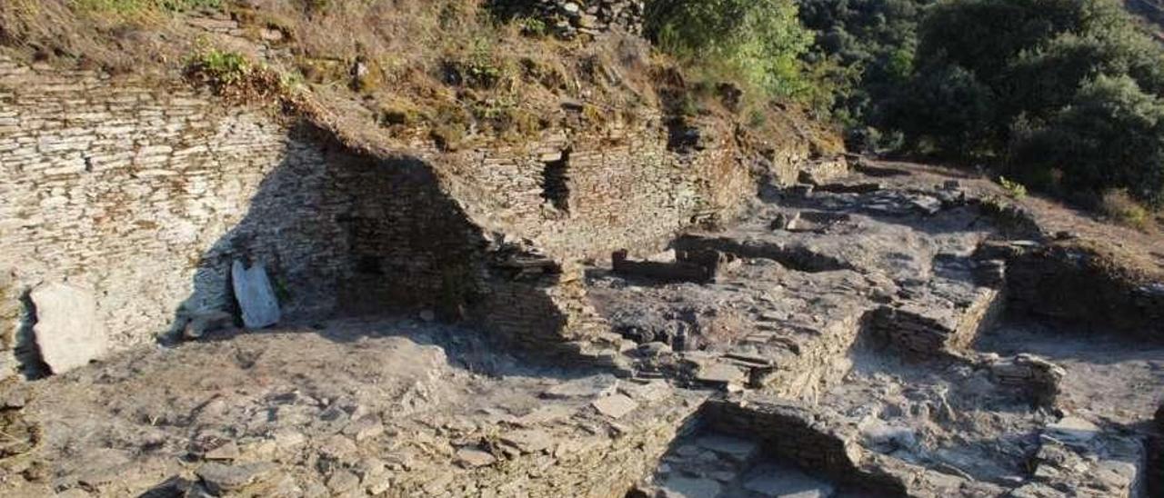 Yacimiento de Valencia do Sil, en Carballeda de Valdeorras. // FdV