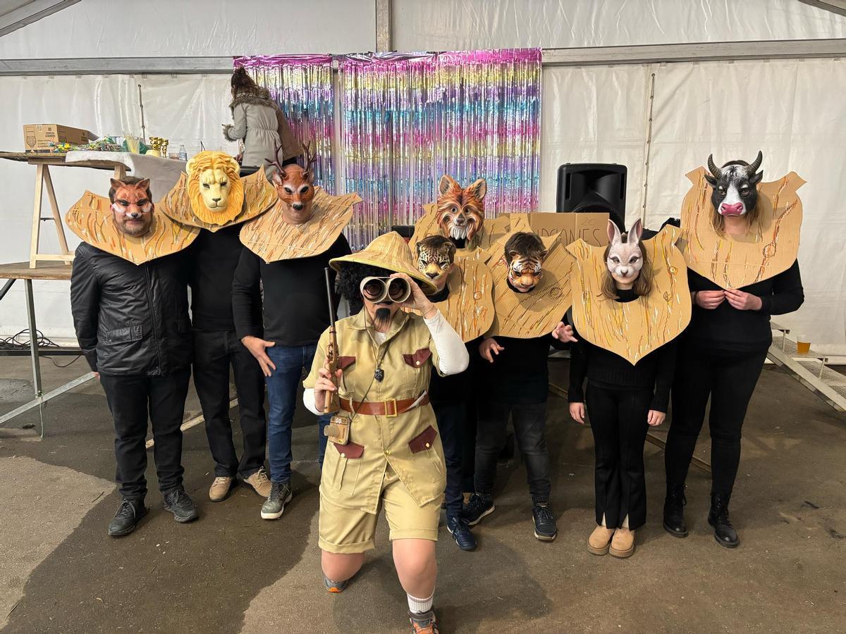 Participantes del carnaval de Láneo del año pasado.