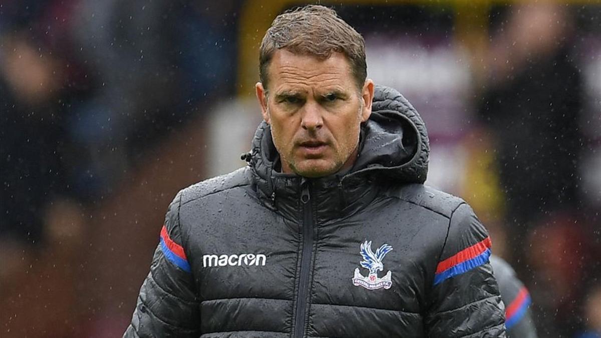 Frank de Boer, durante un entrenamiento con el Crystal Palace