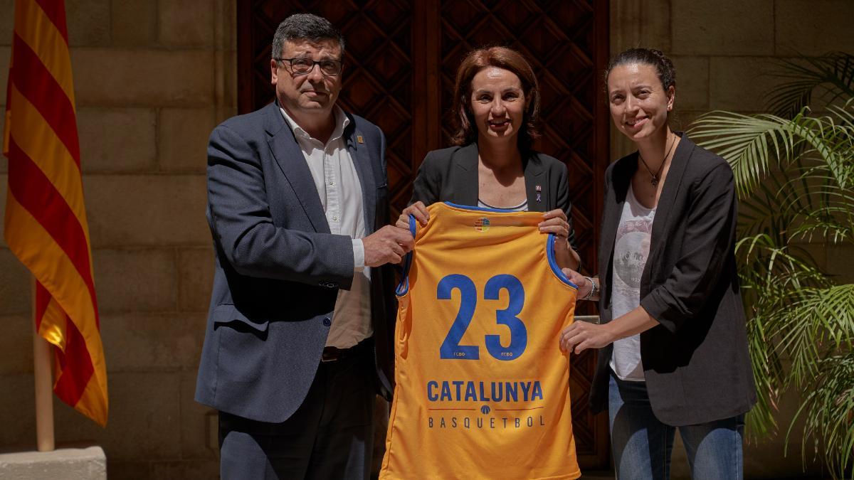 Acto de presentación del amistoso entre la Selección Catalana Femenina y Ucrania