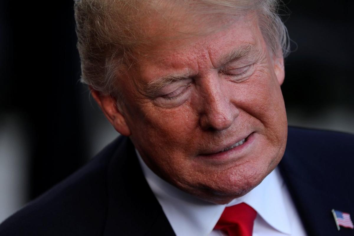 U S  President Donald Trump ponders a reporter s question as he returns from Florida  on the South Lawn of the White House in Washington  U S  October 8  2018   REUTERS Jonathan Ernst