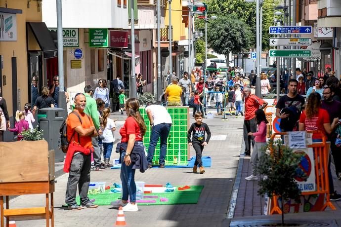 TELDE. SAN GREGORIO. TELDE. Telde cambia la hora. En la zona comercial abierta de San Gregorio se celebra el cambio de hora con diversas actividades. Hay ludoparque gigante, tiro con arco para niños, feria de artesanía, karts, entre otros.  | 30/03/2019 | Fotógrafo: Juan Carlos Castro