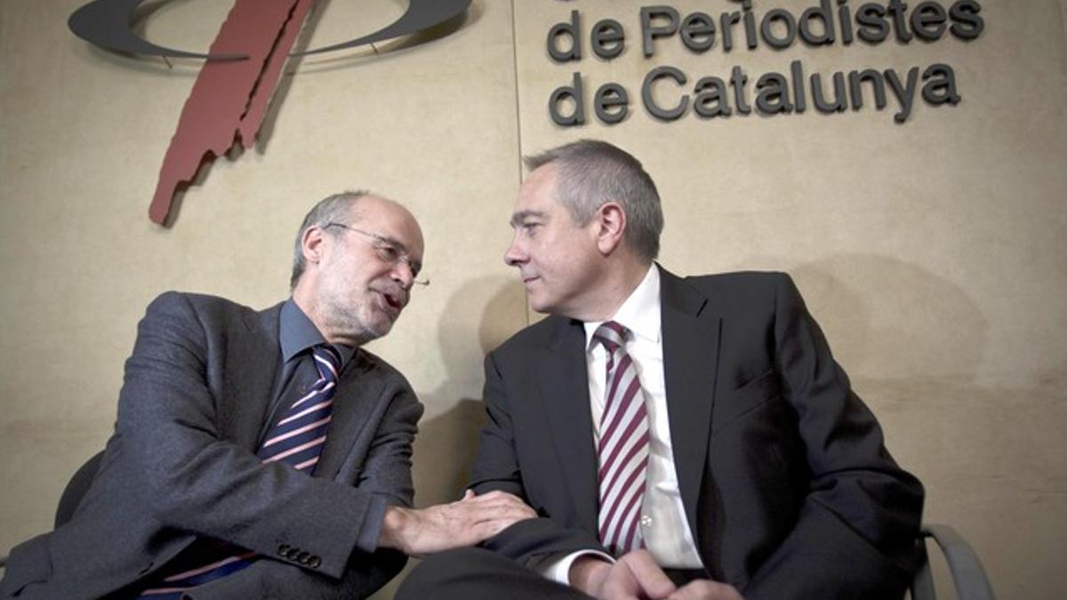 El 'exconseller' Castells y Navarro, a finales de berero del 2012