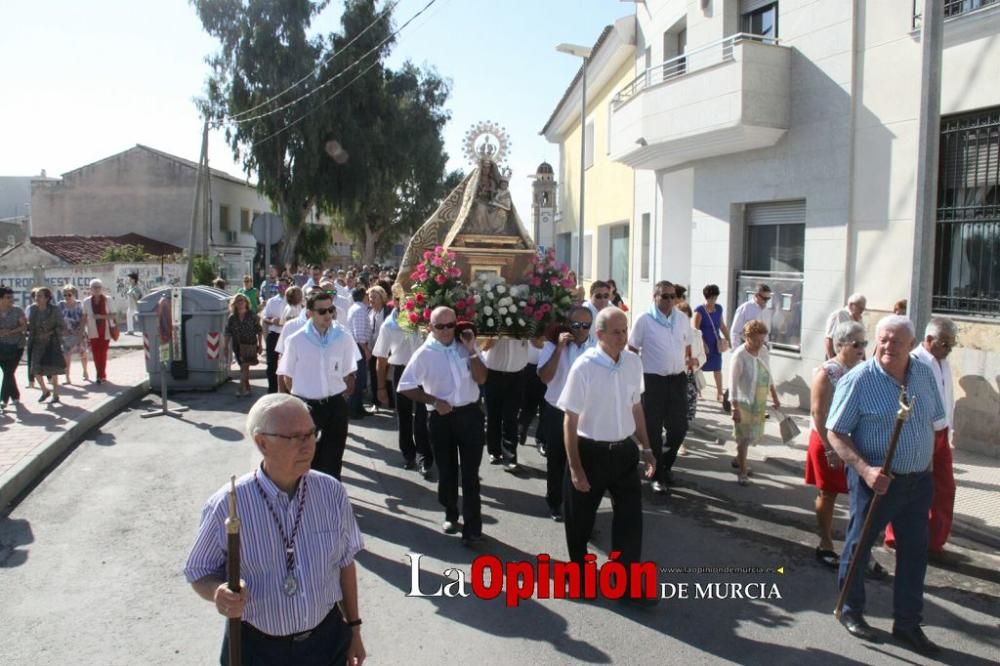 La Virgen de las Huertas llega a Lorca para las fiestas