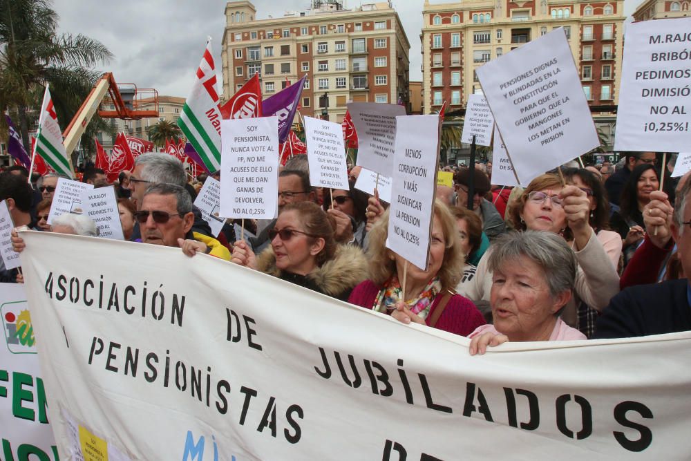 Concentración en Málaga por unas pensiones "dignas"