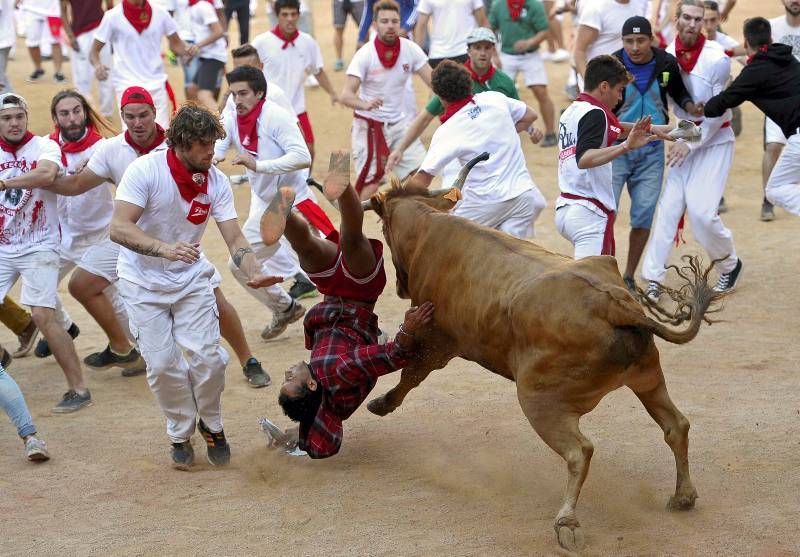 Penúltimo encierro de las fiestas de San Fermín