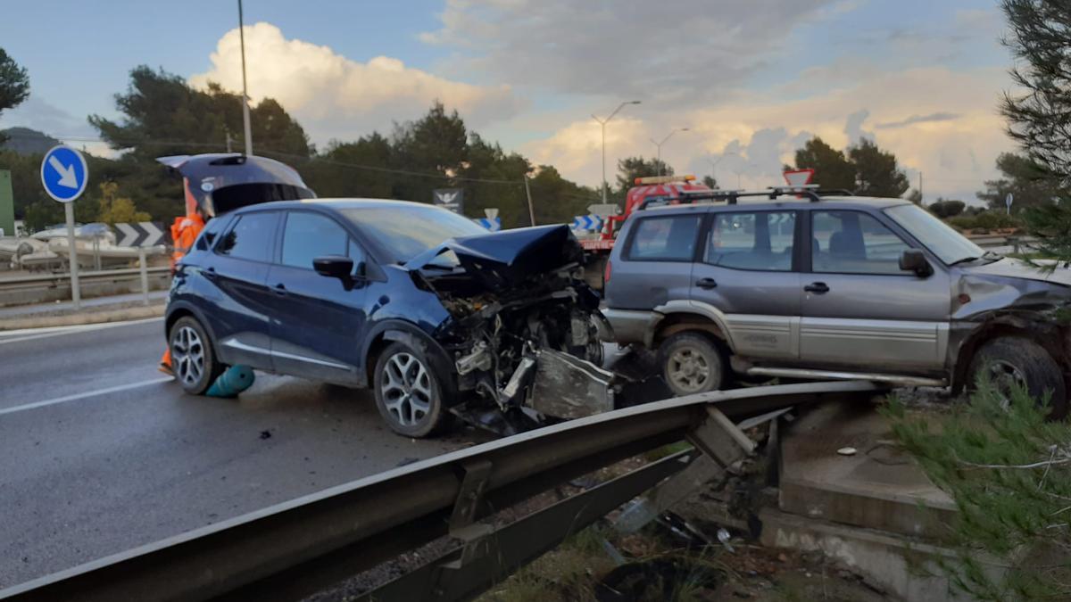 Accidente de tráfico en la carretera de Sant Josep