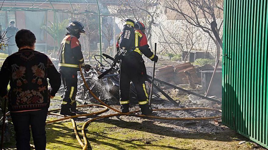 Sofocado un fuego en Moraleja del Vino