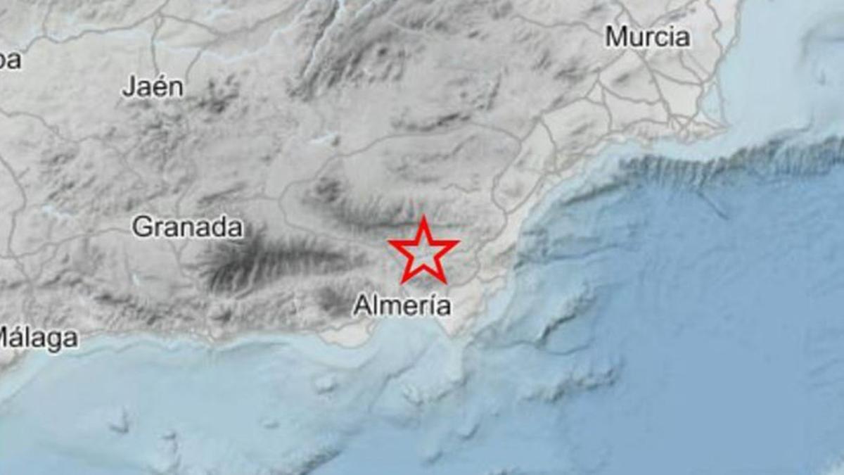 Terremoto ocurrido en Almería