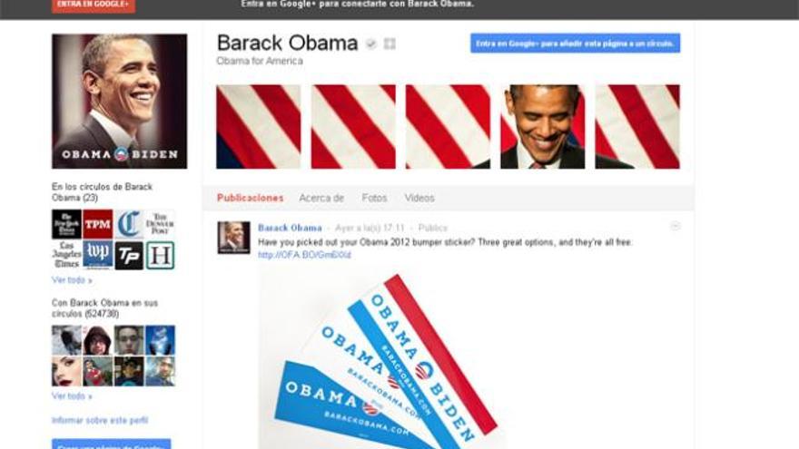 Los chinos &quot;ocupan&quot; la página de Obama en Google +