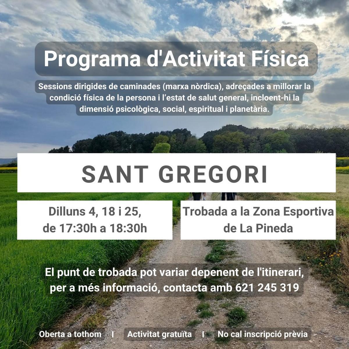 Programa itinerant de salut a Sant Gregori