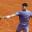 ROQUEBRUNE CAP MARTIN (France), 11/04/2025.- Carlos Alcaraz of Spain in action during his quarterfinal match against Arthur Fils of France at the ATP Monte Carlo Masters tennis tournament in Roquebrune Cap Martin, France, 11 April 2025. (Tenis, Francia, España) EFE/EPA/SEBASTIEN NOGIER