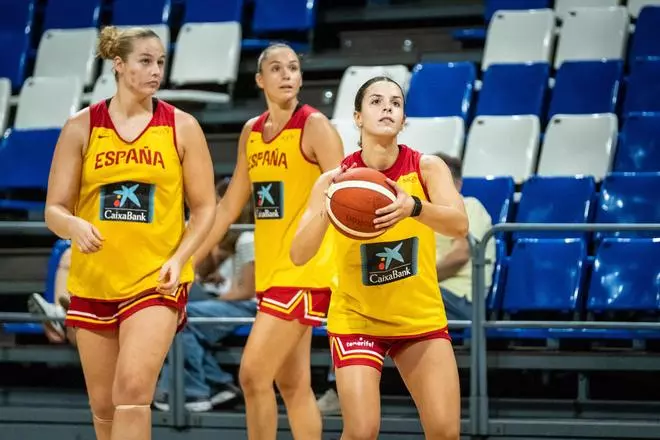 Así fue el entreno de la Selección española femenina de baloncesto en Tenerife