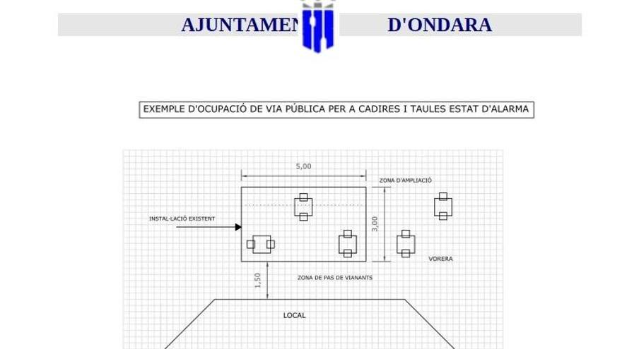 Los hosteleros de Ondara pueden pedir desde mañana la ampliación de las terrazas