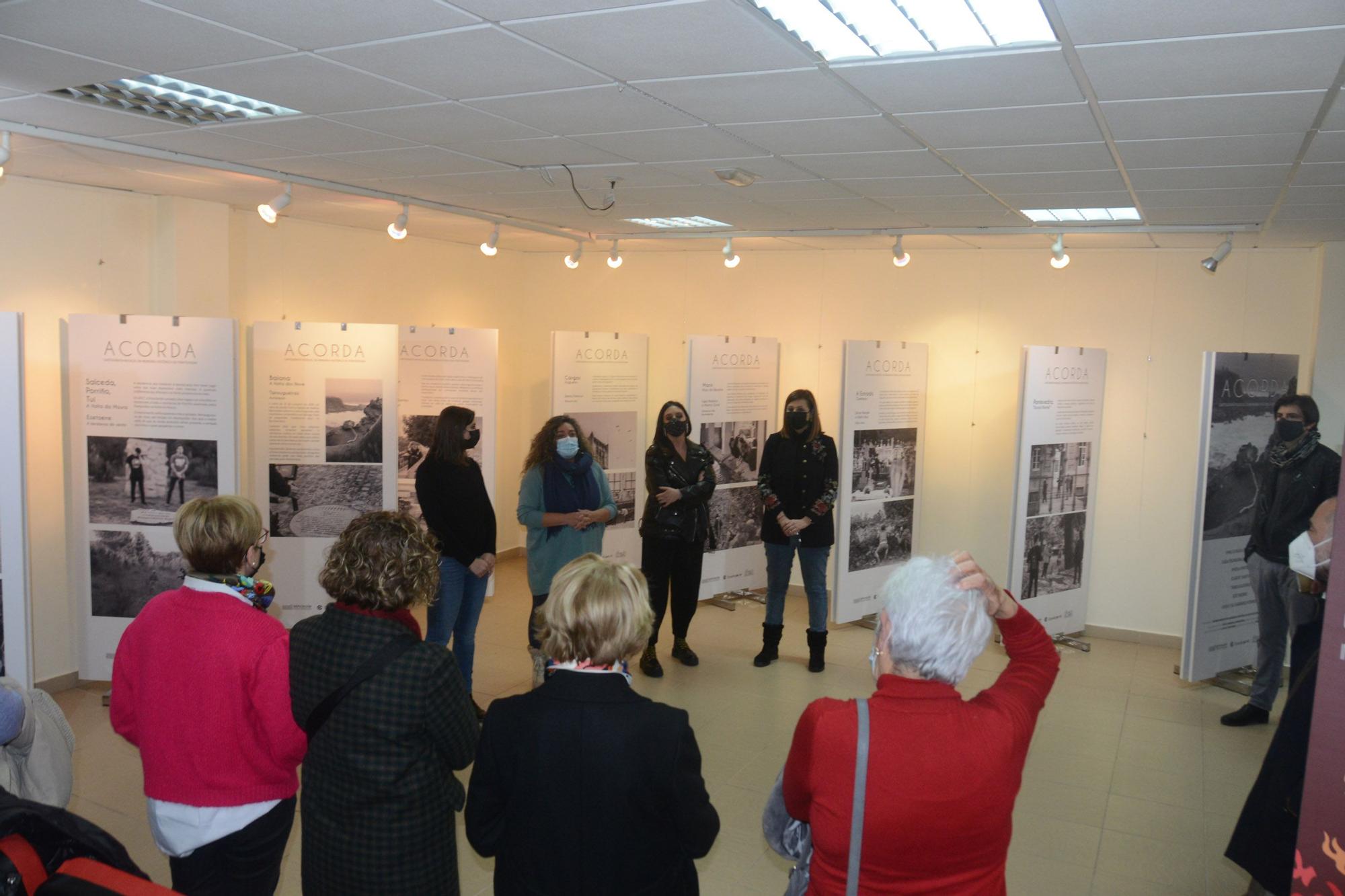 Inauguración de la exposición sobre la memoria histórica en Moaña.