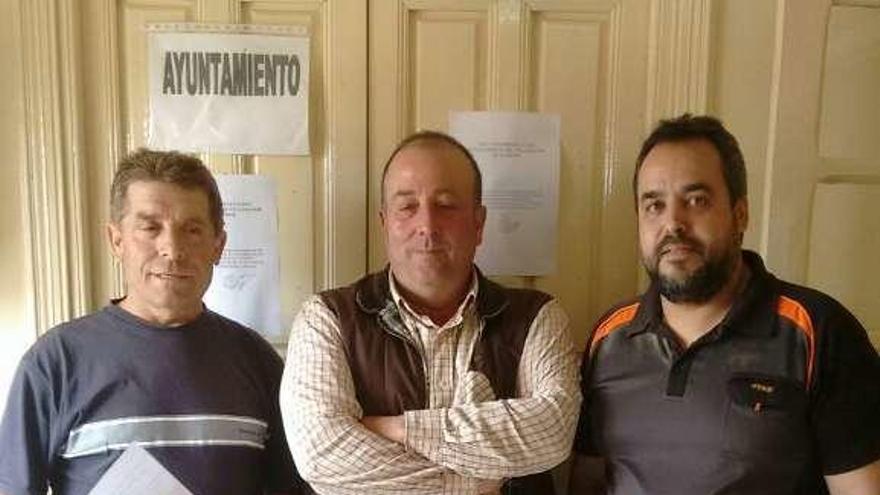 Concejales de la oposición socialista en Villamayor de Campos.