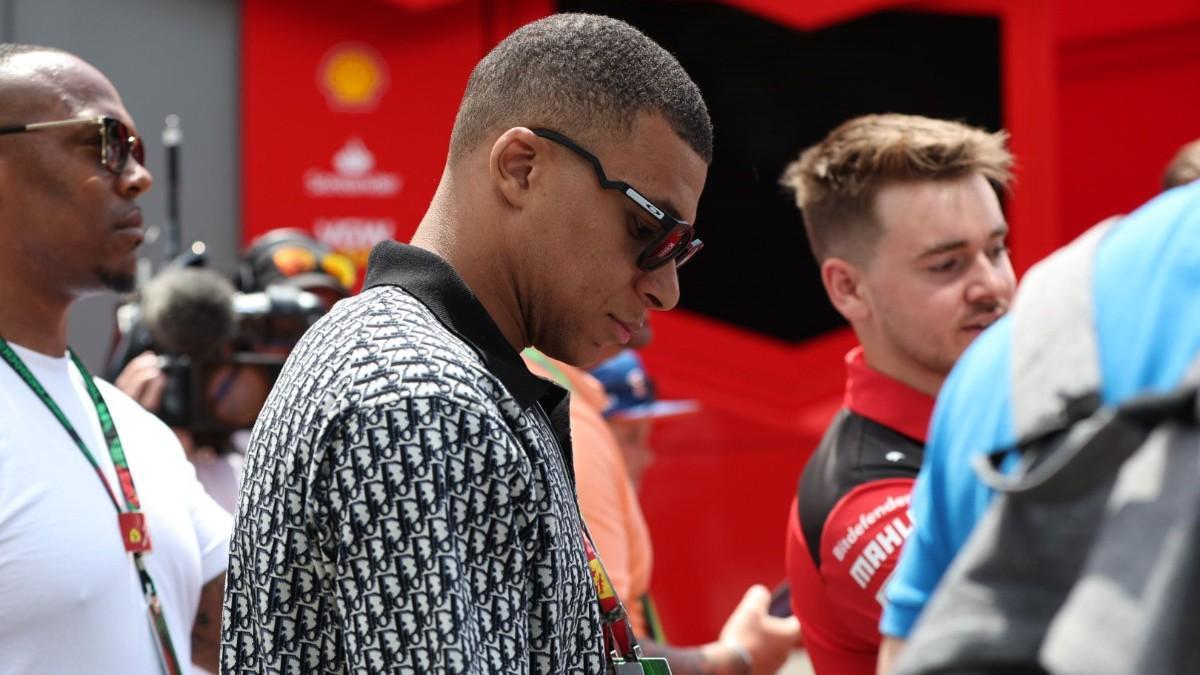 Mbappé, en el Circuit de Catalunya Mbappé, en el Circuit de Catalunya