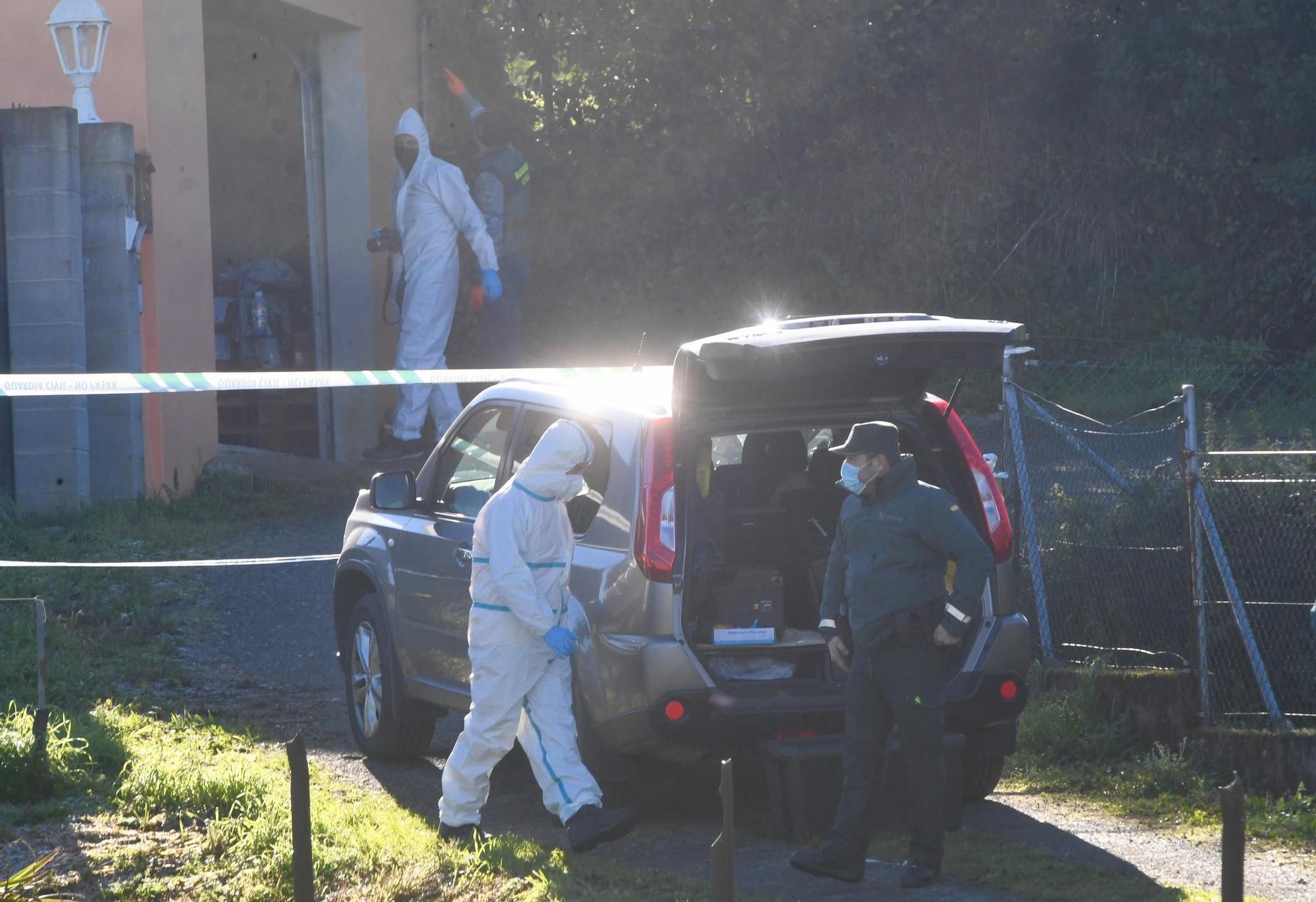 Nuevas pesquisas en la casa donde asesinaron a una mujer en Oza-Cesuras