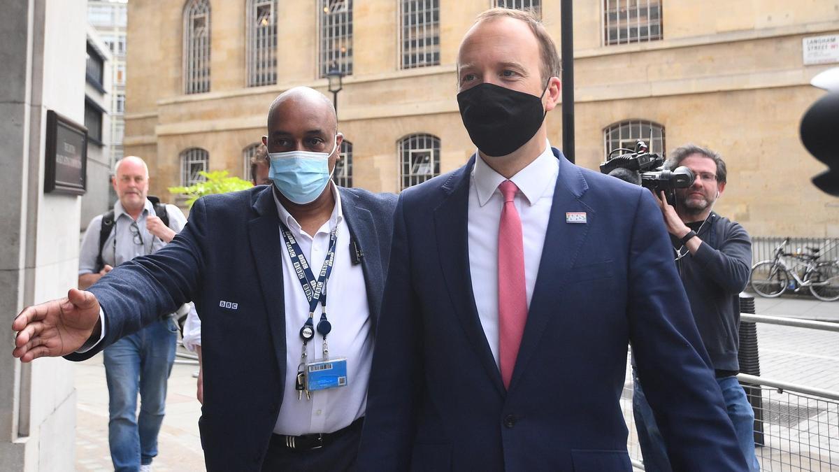 El ministro de Salud británico, Matt Hancock