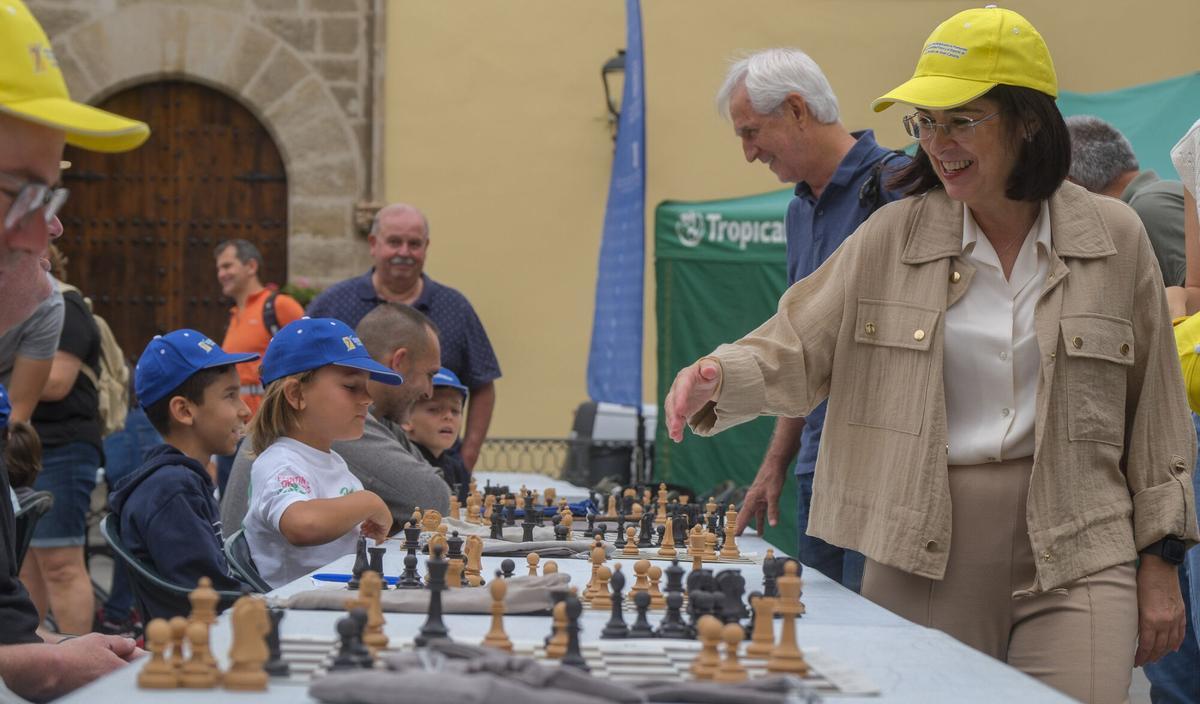 Simultánea de ajedrez en Vegueta, en Las Palmas de Gran Canaria