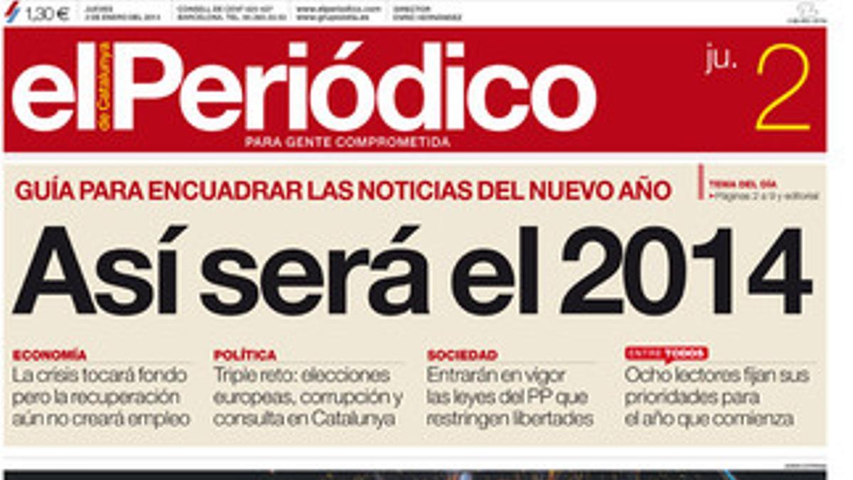 Portada del 2 de enero.