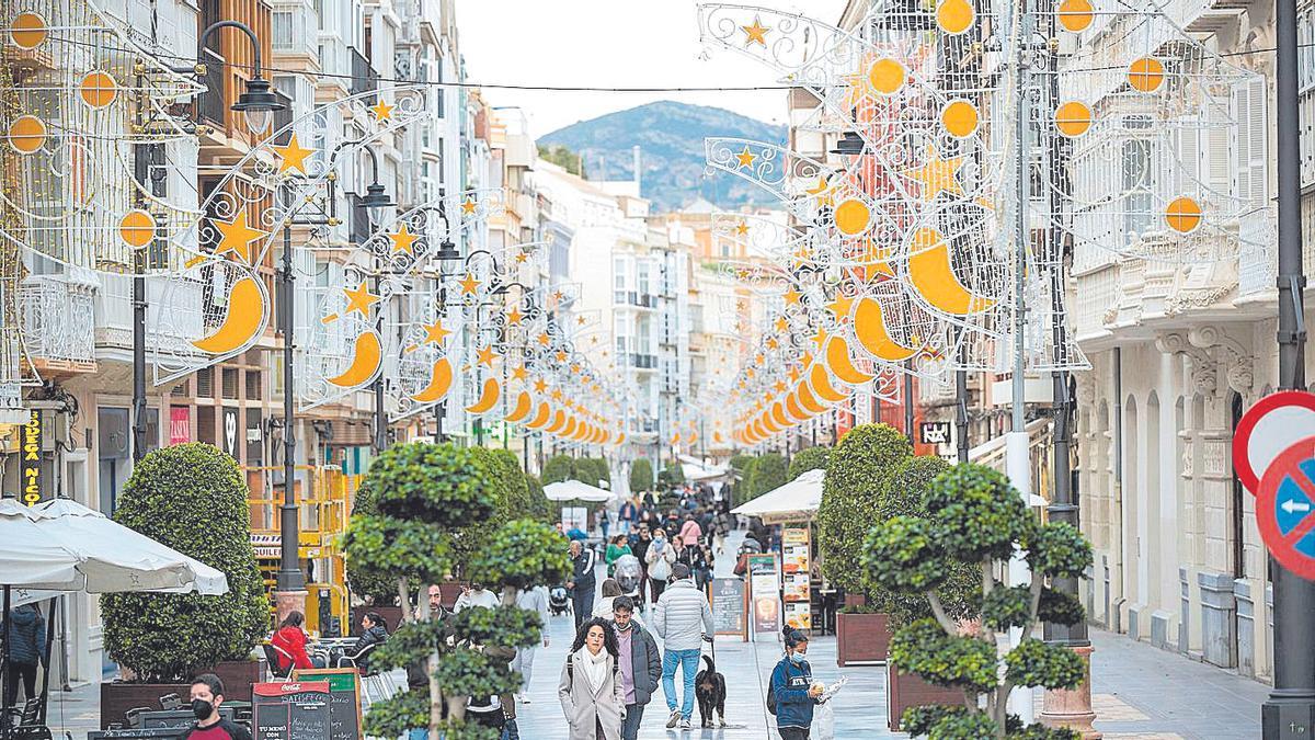 Las luces navideñas con las que contará la calle del Carmen estas navidades