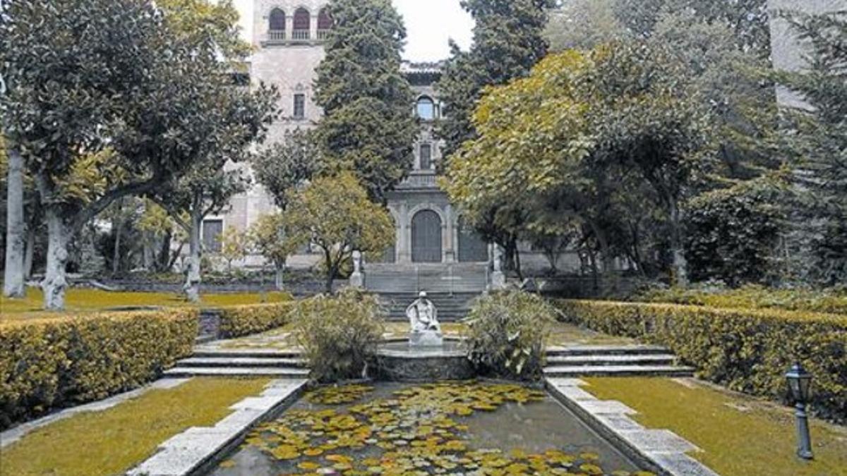 Los jardines de la finca de Muñoz Ramonet en Sarrià-Sant Gervasi.