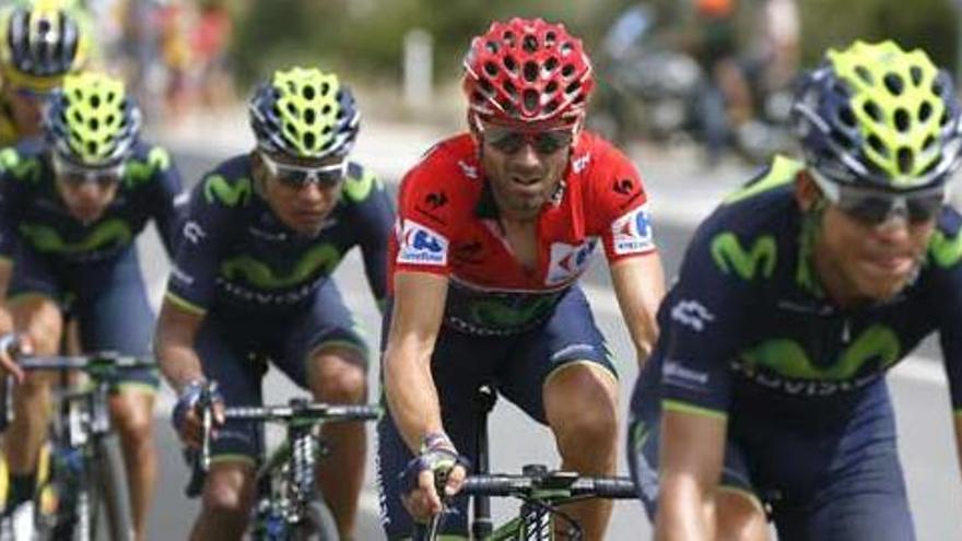 Valverde en la Vuelta a España del año pasado.