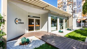 Caseta de ventas de viviendas de Vía Célere