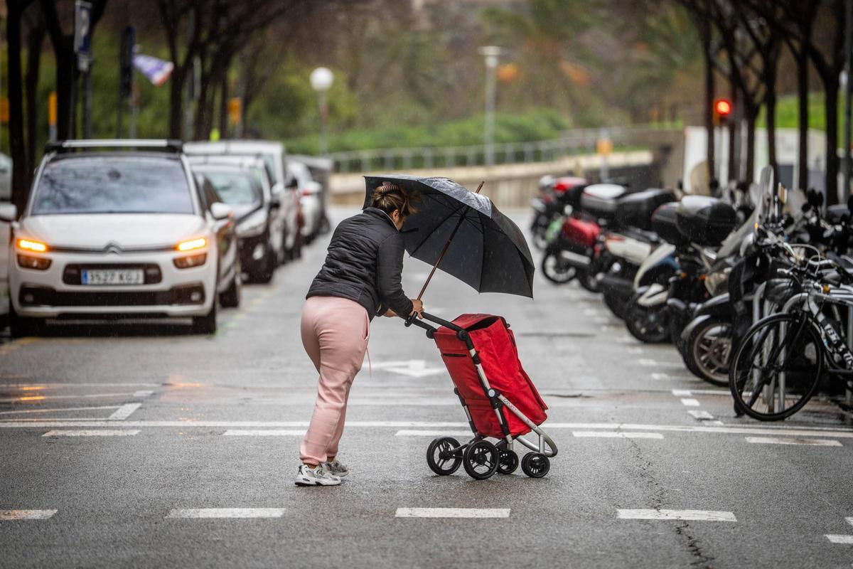 Día de lluvia en Barcelona