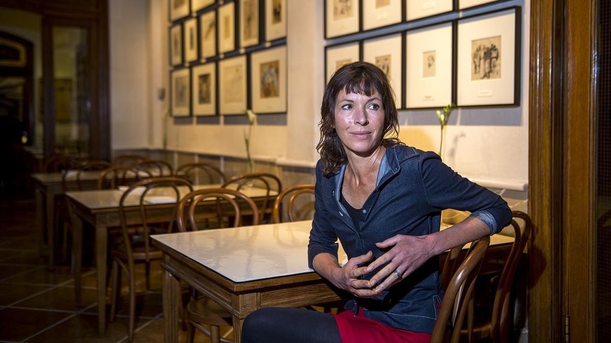 Rachel Cusk, durante una visita a Barcelona en septiembre del 2016.