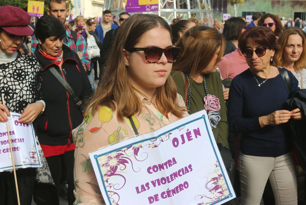 Manifestación contra la violencia de género en Málaga