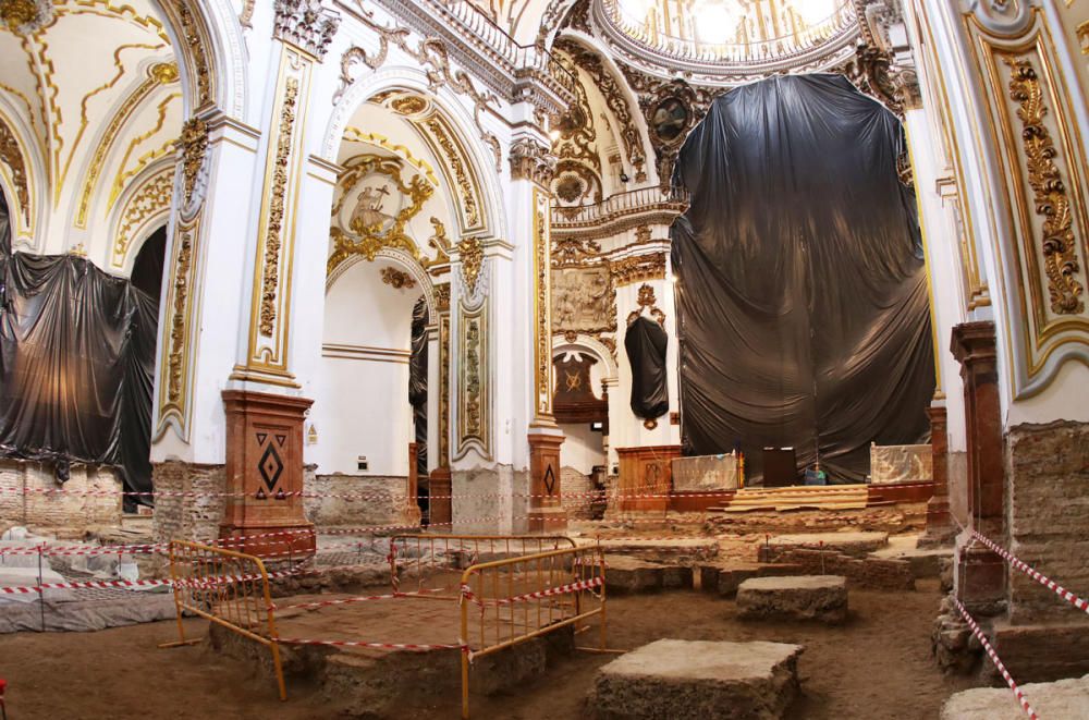 Obras de restauración en la Iglesia de los Santos Mártires