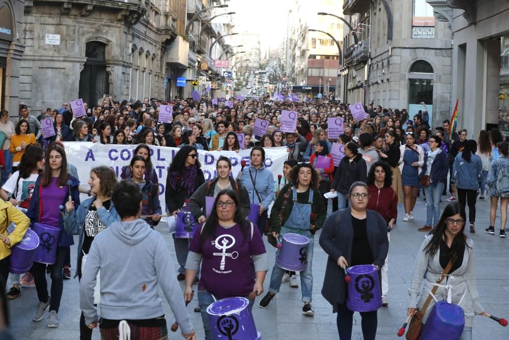 Manifestación en Vigo contra la sentencia de "La Manada"