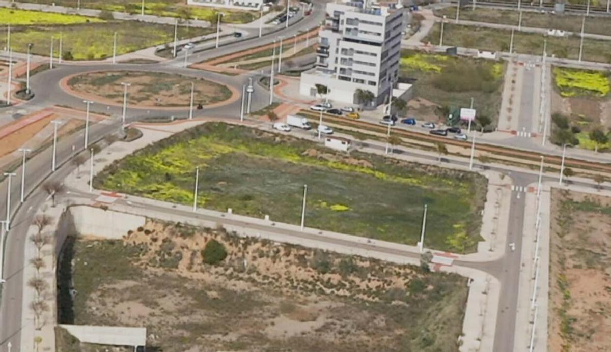 PArcela del PAI Fusión donde se levantarán 145 viviendas para alquiler social.