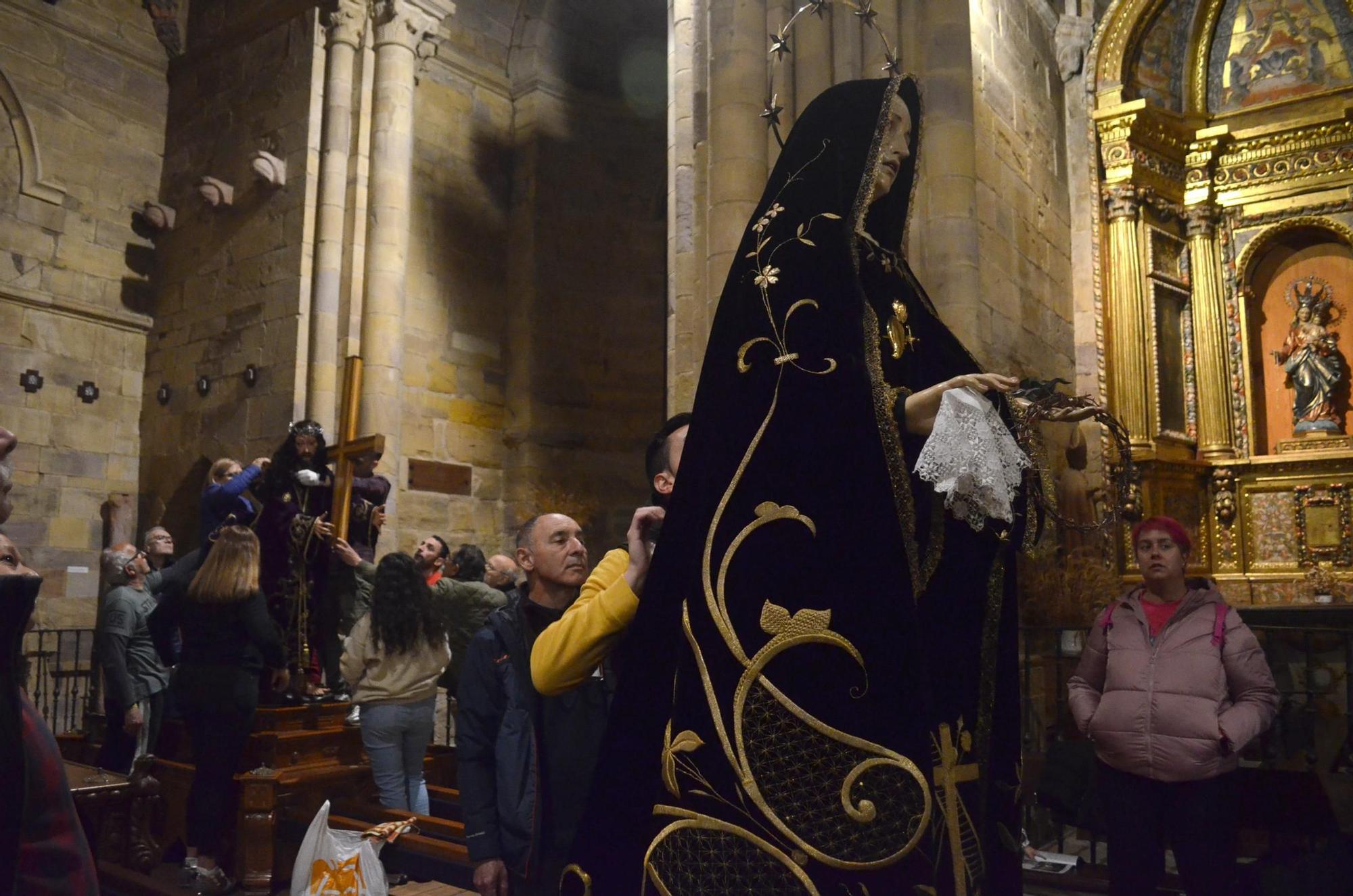 Semana Santa Benavente 2024: Así prepara la Cofradía de Jesús Nazareno las andas