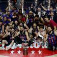 El Barça celebró la pasada Liga Endesa en el WiZink