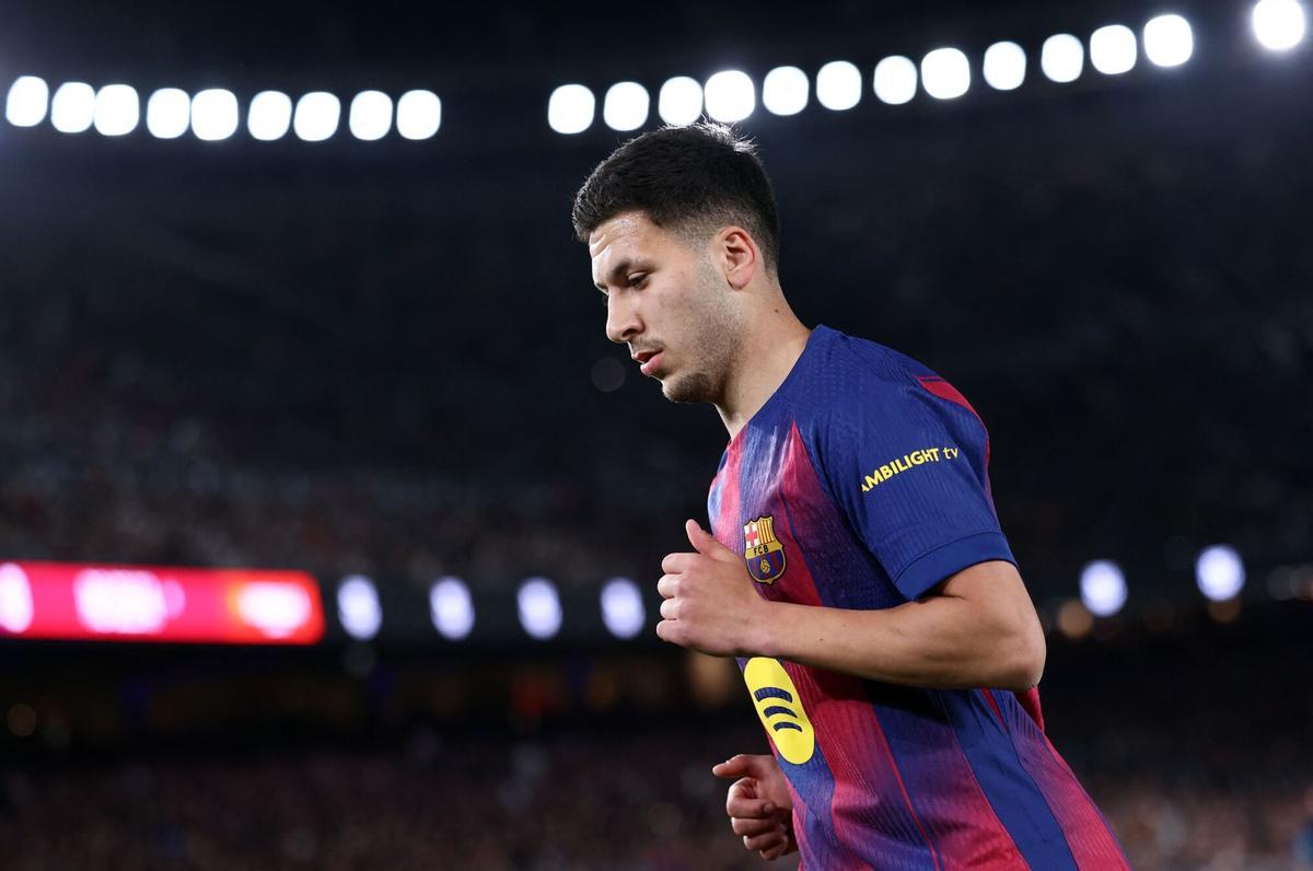 Roony Bardghji, durante un partido de Liga con el Barça.