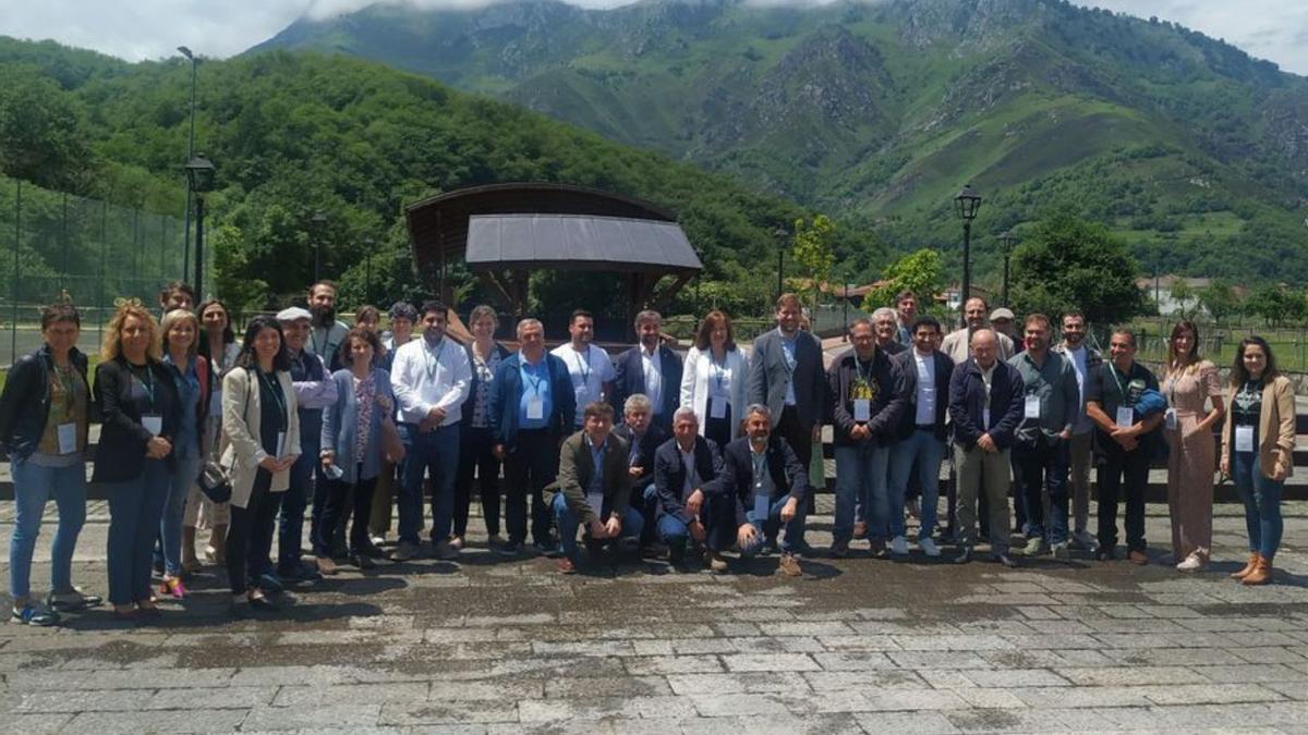 Los participantes en las jornadas, ayer en Rioseco.