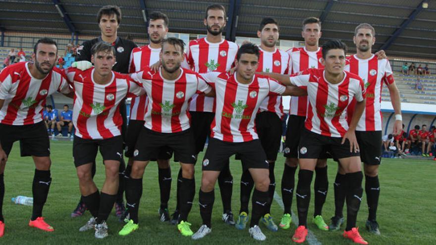 El equipo que presentó Balta ayer en Aranda de Duero.